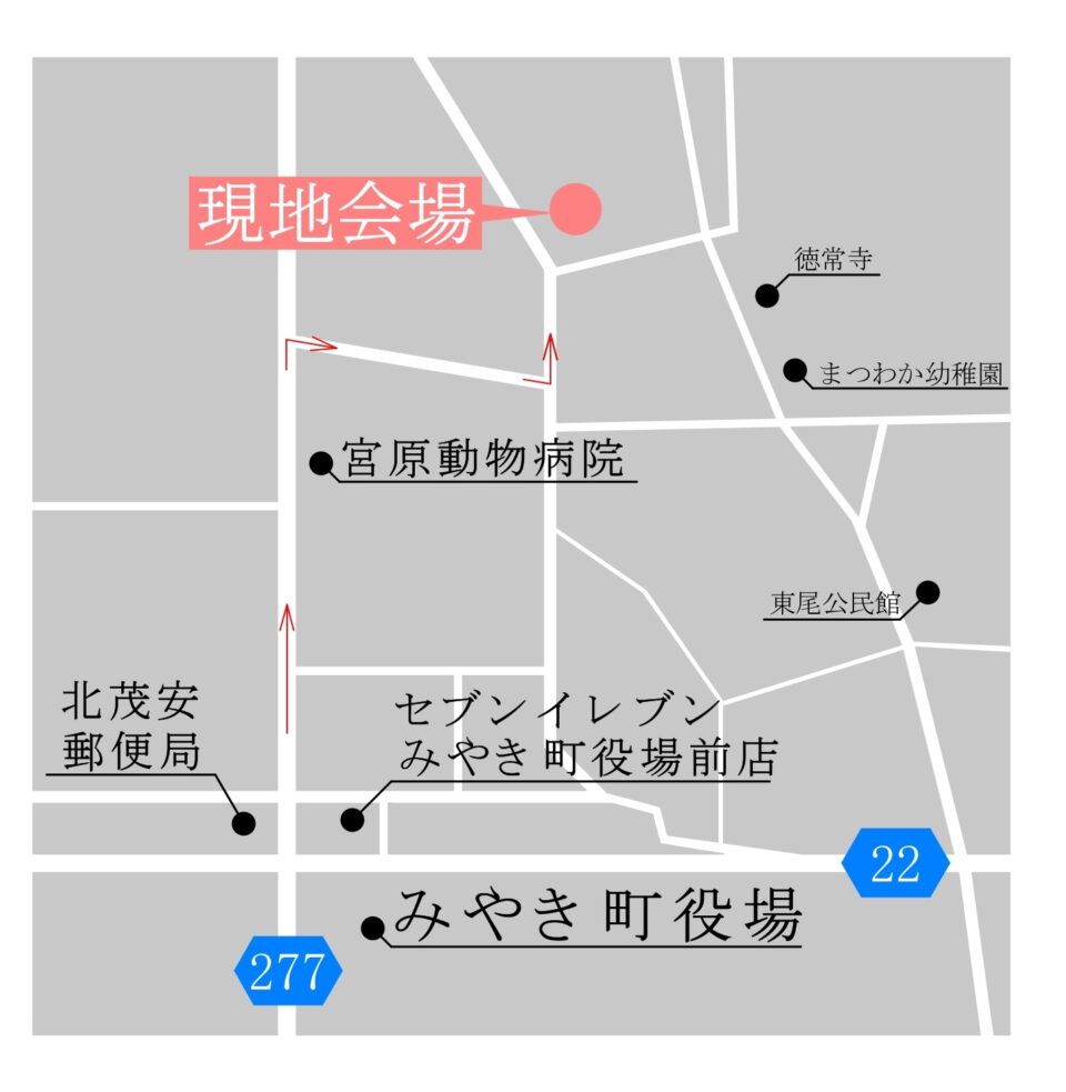 響きの森内覧会会場地図